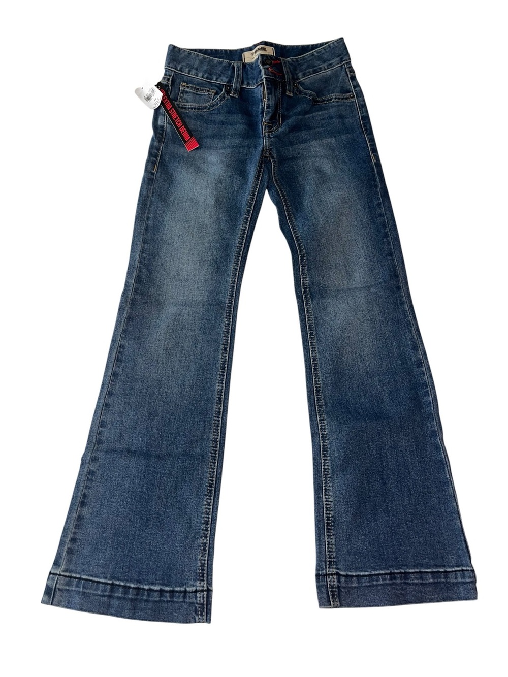 NWT Rock & Roll Denim Girls Trouser Jeans Size 10 Medium Wash Bootcut Western
